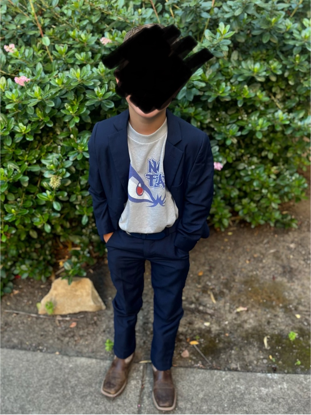 Kids Navy Matching Suit Set